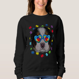 Funny Autism Bernese Mountain Dog-zonnebrillen Trui