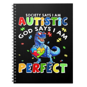 Funny Autism citeert: "Society zegt dat ik autisti Notitieboek