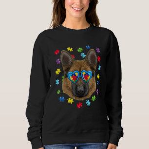 Funny Autism German Shepherd Dog Puzzle Sunbril Trui