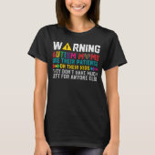 Funny Autism Mam T Shirten Autisme Awareness Day T-shirt (Voorkant)