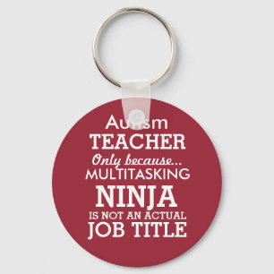 Funny Autism Special Needs Teacher Sleutelhanger