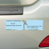 Funny Aviation Cartoon Bumpersticker (Op auto)