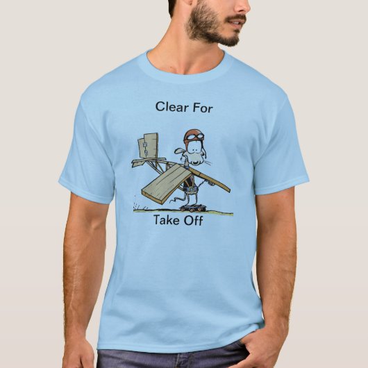 Funny Aviation Cartoon Shirt (Voorkant)
