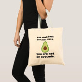 Funny Avocado Canvas tas (Voorkant (product))