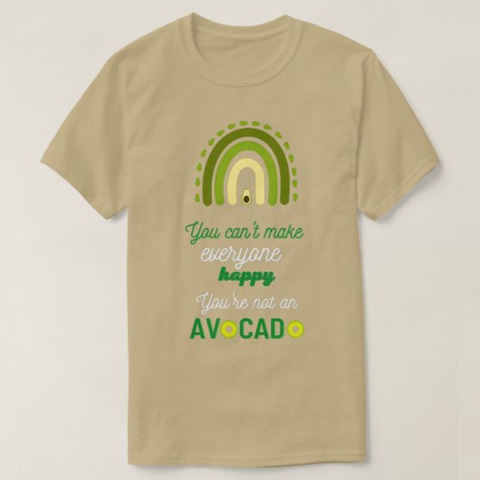 Funny avocado citeert Classic TShirt (Design voorkant)