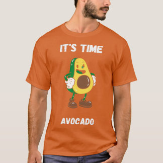 Funny avocado houdt van itx27s-tijd t-shirt