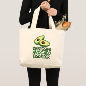 Funny Avocado Lover Grote Tote Bag (Voorkant (product))