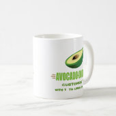 Funny Avocado Lover Koffiemok (Voorkant rechts)