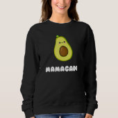 Funny Avocado Mamacado Cute Pun Avocado Trui (Voorkant)
