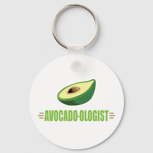 Funny Avocado Sleutelhanger (Voorkant)