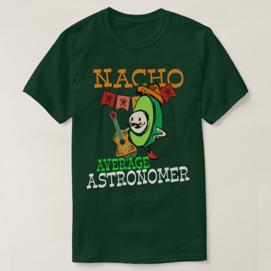 Funny Avocado Sombrero Fiesta Nacho Gemiddelde Ast T-shirt (Design voorkant)