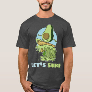 Funny Avocado Surfing 4 1 T-shirt