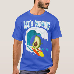 Funny Avocado Surfing I Love T-shirt