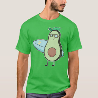 Funny Avocado surft Funny Gift for Surfer T-shirt