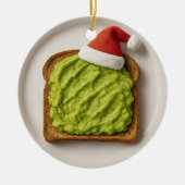 Funny Avocado Toast – Personalized Xmas Gift Keramisch Ornament (Voorkant)