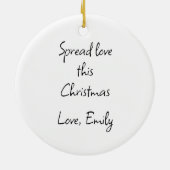 Funny Avocado Toast – Personalized Xmas Gift Keramisch Ornament (Achterkant)