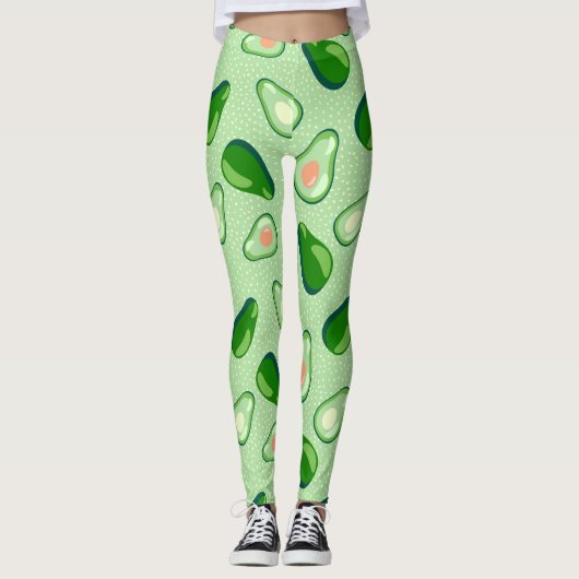 Funny Avocados Leggings (Voorkant)