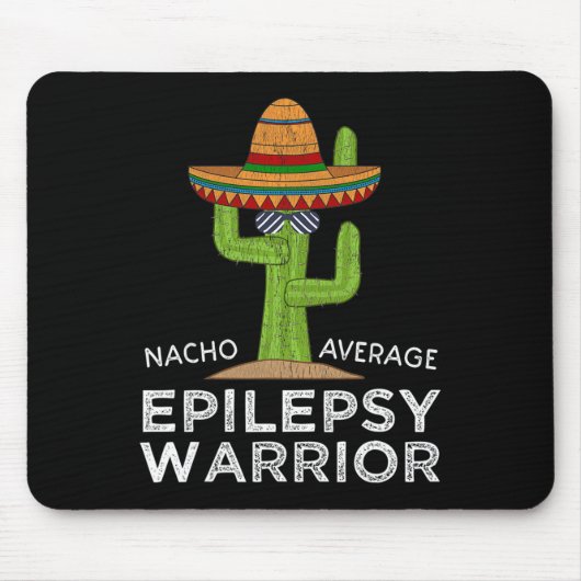 Funny Awareness Epilepsy Warrior Muismat (Voorkant)