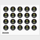 Funny Awareness Epilepsy Warrior Ronde Sticker (Vel)