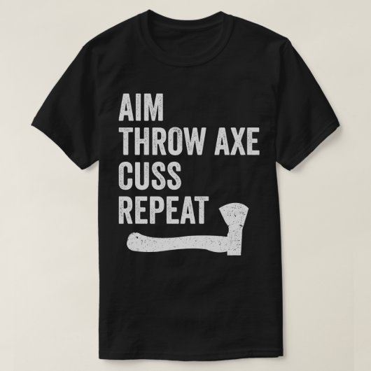 Funny Ax Throwing Lumberjack Hatchet im Throw Ax T-shirt (Design voorkant)