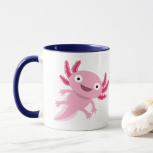 Funny Axolotl Illustratie Mok