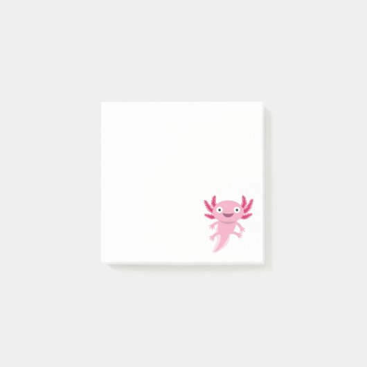 Funny Axolotl Illustratie Post-it® Notes (Voorkant)