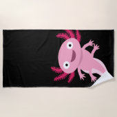 Funny Axolotl Illustratie Strandlaken (Voorkant)