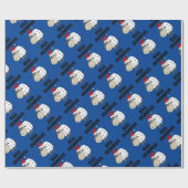 Funny Baa Humbug-kerstCartoon Cadeaupapier (Vlak)