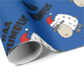 Funny Baa Humbug-kerstCartoon Cadeaupapier (Rol Hoek)