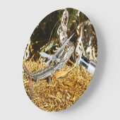 Funny Baby Bearded Dragon, Wall Clock Grote Klok (Hoek)