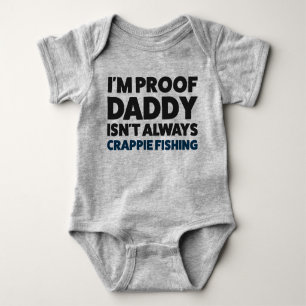 Funny Baby Crappie Vist Jersey Bodysuit Shirt