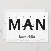 Funny Baby Custom Name Birth Announding Kaart (Voorkant)