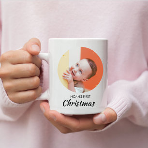 Funny Baby Eerste Kerstmis Gepersonaliseerde Baby  Koffiemok