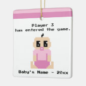 Funny Baby Eerste kerstvideo Game Ornament (Links)