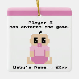 Funny Baby Eerste kerstvideo Game Ornament