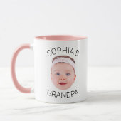 Funny Baby Face Grandpa Birthday Mug (Gauche)