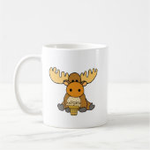Funny Baby Moose eet Ice Cream Koffiemok (Links)