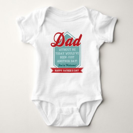 Funny Baby Onsie voor Vaderdag Romper (Voorkant)