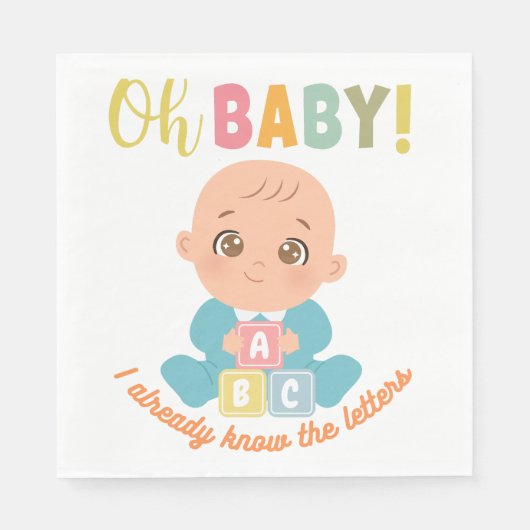 Funny baby servet (Voorkant)