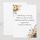 Funny Baby Shower Party Invitation Template (Devant / Derrière)