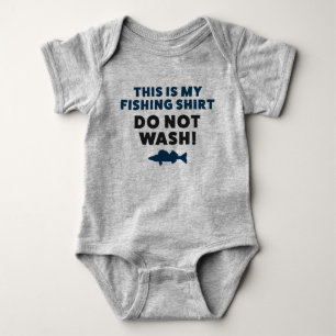 Funny Baby Vissen Jersey Bodysuit Shirt