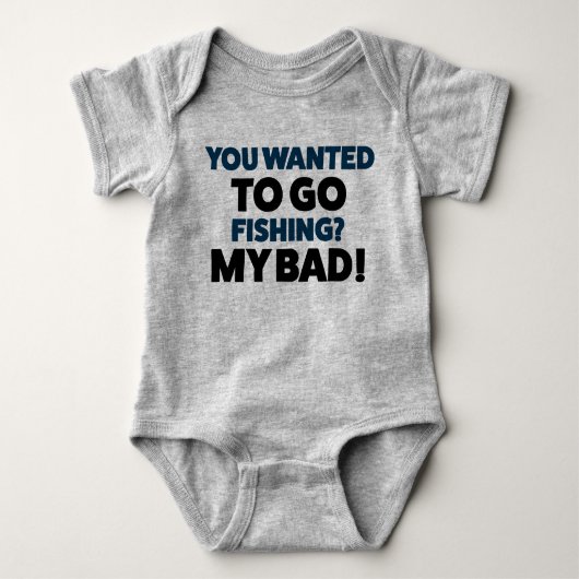 Funny Baby Vist Jersey Bodysuit Shirt (Voorkant)