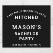 Funny Bachelor Party Bière Étiquette (Étiquettes simples)