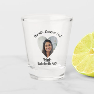 Funny Bachelor Party Favor Bride's Face Shot Glass Glas
