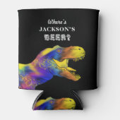 Funny bachelor party quote T-Rex gepersonaliseerd Blikjeskoeler (Voorkant)