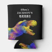 Funny bachelor party quote T-Rex gepersonaliseerd Blikjeskoeler (Achterkant)