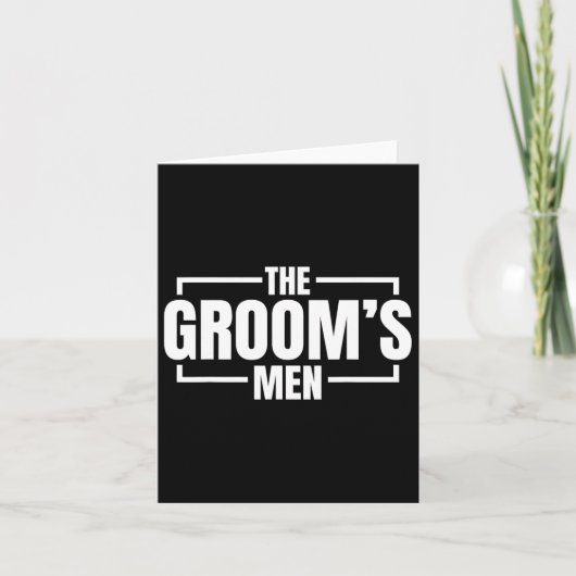 Funny Bachelor Party The Grooms Mannen Stal Weddin Kaart (Voorkant)