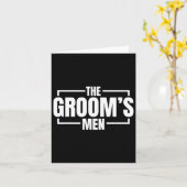 Funny Bachelor Party The Grooms Mannen Stal Weddin Kaart (Gele Bloem)