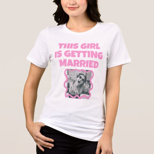 Funny bachelorette Bruid T-shirt  (Voorkant)