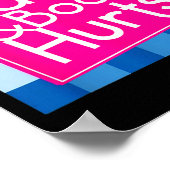 Funny Back Body Hurts Quote Exercise Workout Gym Poster (Hoek)